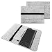 Produktbild NAmobile Grafiktablett Sleeve Tasche kompatibel mit GAOMON M106K PRO Grau Dunkelgrau Hellgrau Sleeve Hülle Filz Cover Zeichentablett Schutzhülle, Farbe:Hellgrau