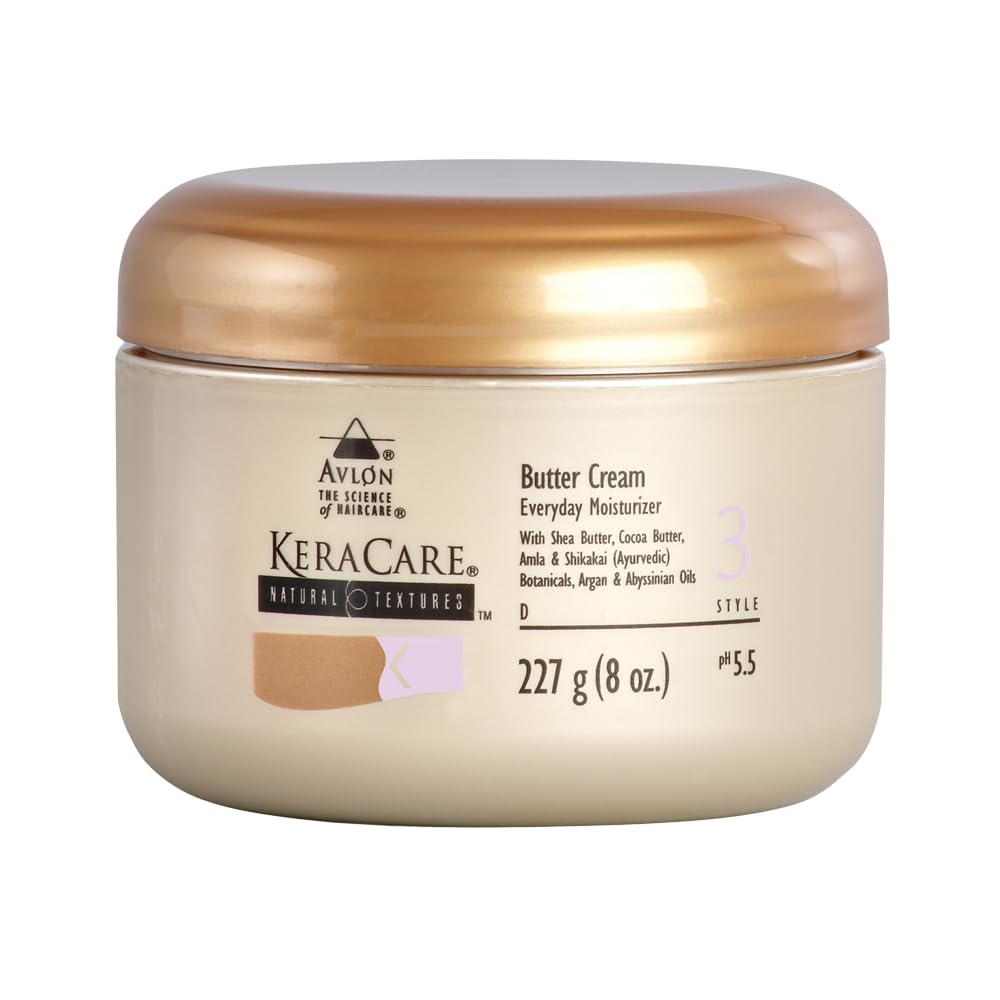 KeraCare Natural Textures Butter Cream- Moisture‑Locking Soufflé for Curls & Coils 8oz