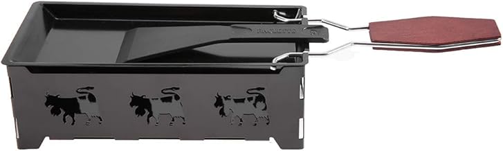 Srliya Mini Raclette Grill, Portátil Antiaderente Queijo Raclette Rotaster Assadeira Fogão Com Alça Wodd Ferramenta para Grelhar