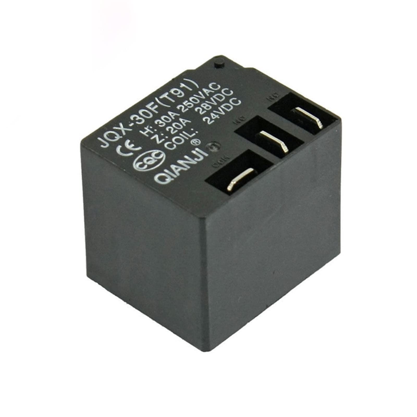 WBNFFUCYU JQX-30F Coil DC 24V 5 Pin 30A 250VAC/ 20A 28VDC PCB Power Relay