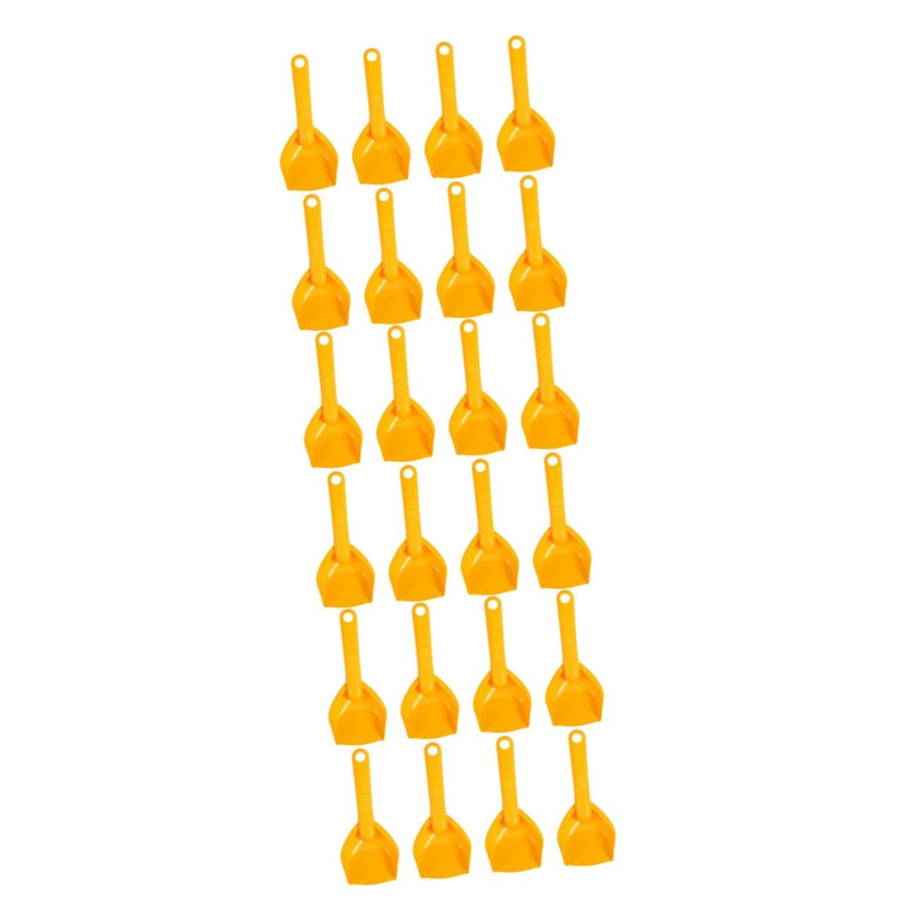 POPETPOP 24 Piezas Palas de Arena para Juguetes de Jardín Seguros y para Exteriores Playa Color Amarillo Pala