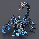 YUEZUDPO 3D Metal Puzzles for Adults, Scorpion 3D Metal Model Kit to Build DIY Colorful 3D Puzzle Ornaments for Adults, Teens Birthday Christmas