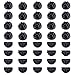 40pcs Conector de plástico Accesorio para Armario Modular Conectores de plástico para el Armario del organizado Conectores Armario Modular plastico Organizador de Armario Modular Cube(Negro)