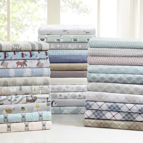 SLEEP PHILOSOPHY True North Cozy Flannel Warm 100% Cotton Sheet - Image 4