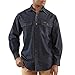 Carhartt Men's Big & Tall Washed Denim Long-Sleeve Button-Front Original Fit Work Shirt