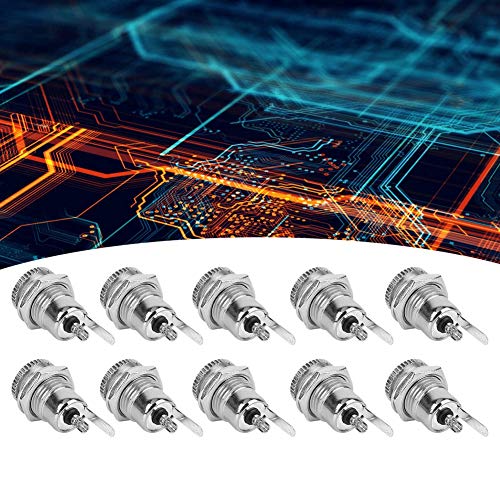 Chrees Prise D'alimentation CC, Connecteur à Montage sur Panneau avec Force D'insertion 3-20N, Structure Lumineuse Précise, Forte Résistance aux Flammes, pour Jouets, Appareils