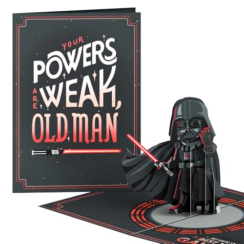 Lovepop Father's Day Pop-Up Card for Him - 3D Star War Darth Vader Greeting Cards for Dad, Husband, Men - Your Powers Are Week - 5