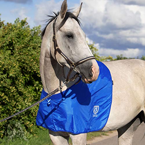 Harrison Howard Babero protector de hombro para caballo con protector de pecho, color azul Cover