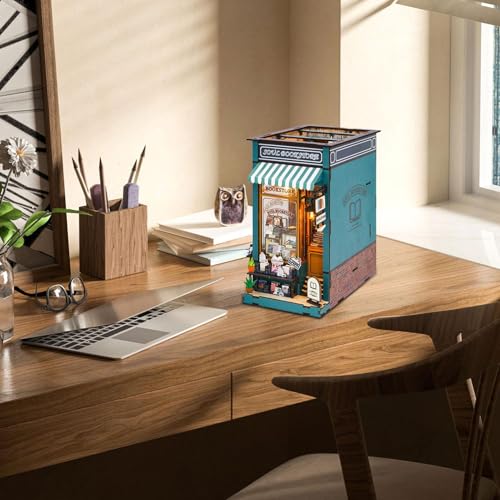 Decoración caprichosa de casa de juegos y kit de casa compacto para revivir estanterías 4