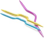 6 Pieces Colorful Aluminum Knitting Cable Needles Stitch Holders DIY Sewing Tools