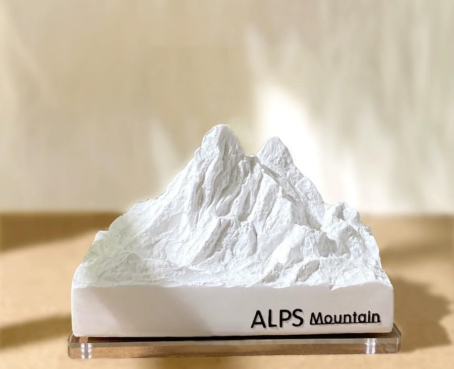 NALACAL Matterhorn Souvenir, Switzerland Home Decor Swiss Alps Gift Handmade Plaster Craft Matterhorn Collectible Alps Paperweight for Desk Office Accessories Ornaments Valentine Nice Gift