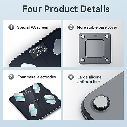 Image of Hoffen (Made in India) Smart Electronic Digital Weight Machine for Body Weight, Fitness Composition Monitor, Fat analyzer Weighing scale With Free Bluetooth APP, 2 Years Warranty HO 36 APP