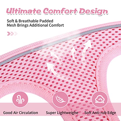 Cat Harness And Leash Escape Proof,Soft Adjustable Kitten Vest Harness For Walking Reflective Easy Control Pet Harness For Cat Small Dog Puppy #TOP2