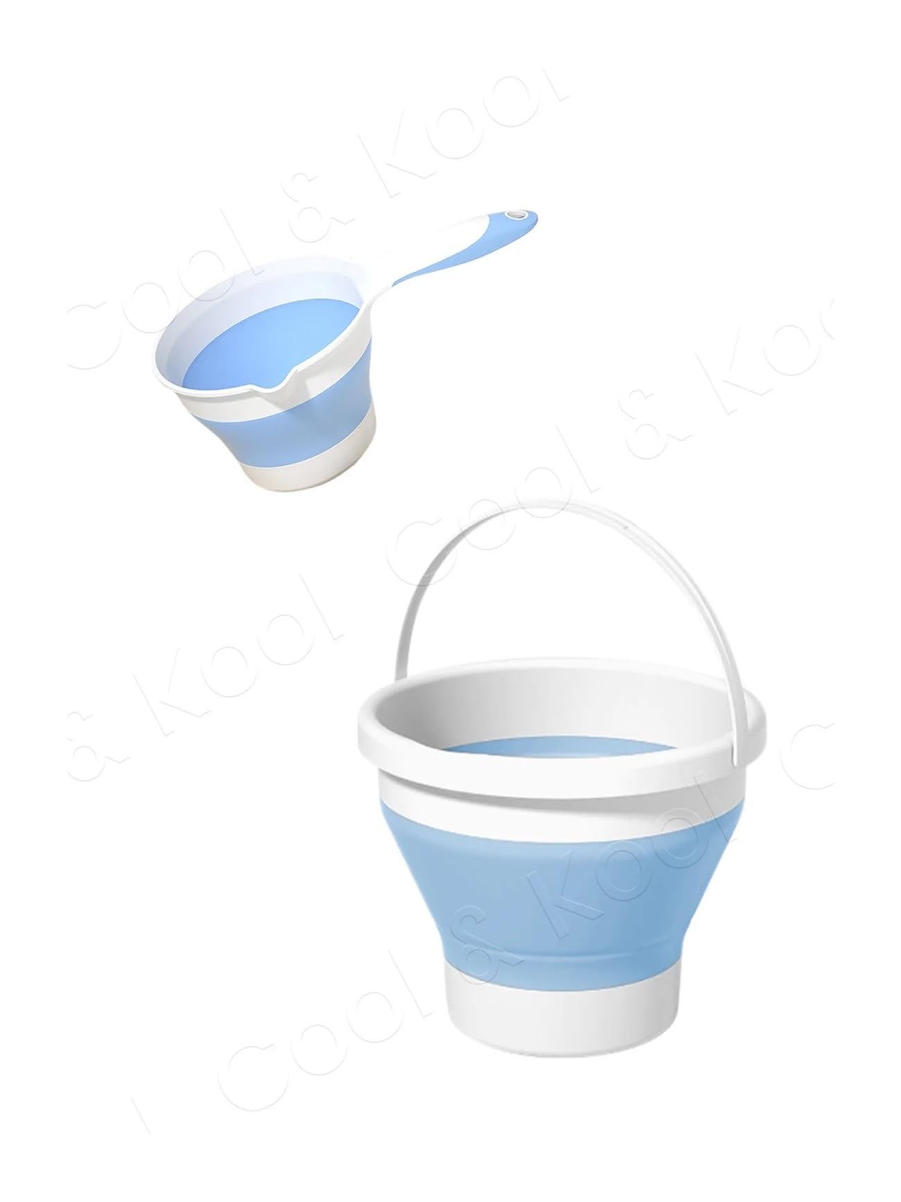 Seau pliable en silicone pour le camping et le lavage de voiture