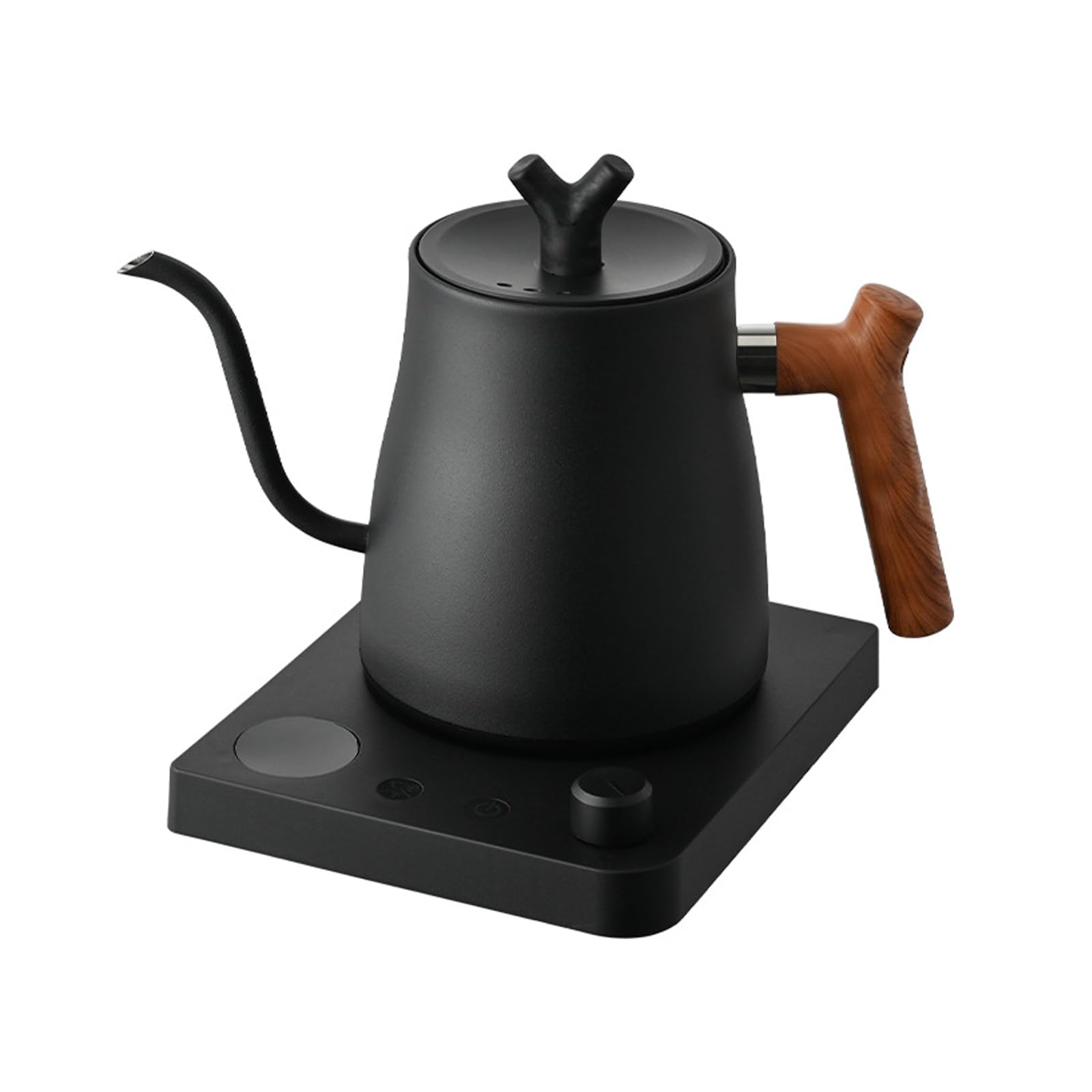 Hervidor de cuello de cisne, acero inoxidable de 0,9 L, calentamiento rápido para verter café y té