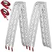 Yaheetech Pair 7.5 Feet Aluminum Truck Ramps/ATV Ramps/Motorcycle Ramp/Loading Ramps for Lawn Mower/Pickup Trucks/Snow Blower 1500lb Capacity