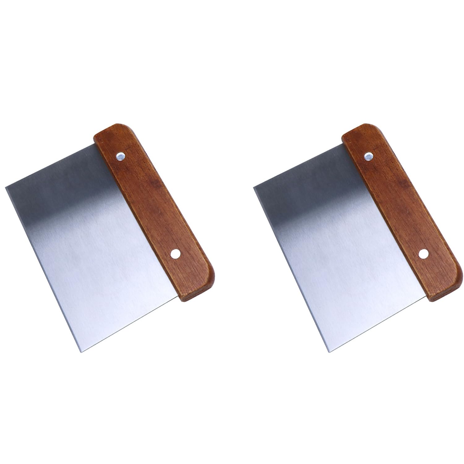 2 Raschietti Da Cucina In Acciaio Inox 15 Cm - Taglia Impasto Per Pasta, Pizza, Biscotti - Foto 8