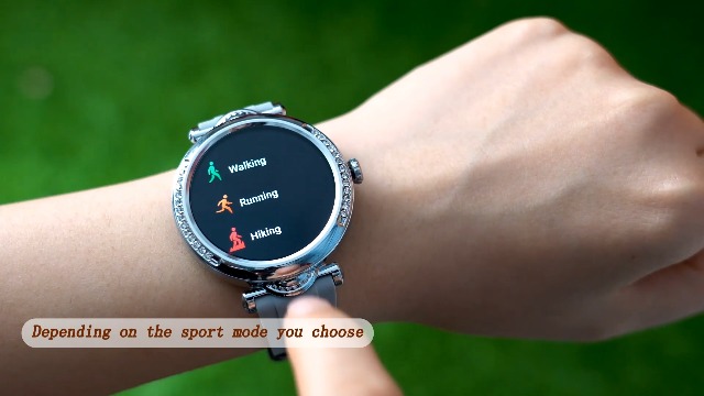 Amazon | スマートウォッチ レディース 丸型 1.27インチ