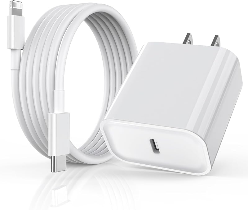 iPhone Fast Charger,10FT Extra Long Fast Charging USB C to Lightning Cable Cord with USB C iPhone Charger Block 20W PD Travel Plug for iPhone 14/Pro/Pro Max/Plus/13/12/11/Mini/Pro/XS/XR/SE 2022/8/iPad