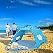 Produktbild Homfu Beach Tent Strand Camping Zelt Sonnenschutz mit UV-Schutz Sonnenschutz Automatisches Zelt 2 oder 3 Personen für Outdoor-Aktivitäten (blau)