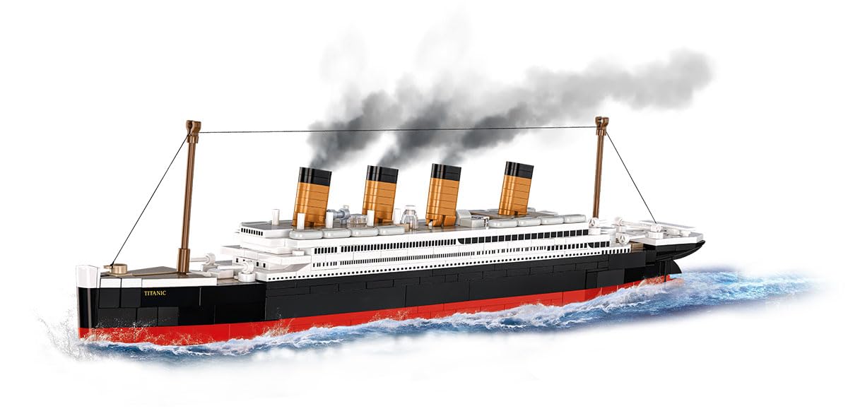 COBI Historical Collection R.M.S. Titanic 1:700 Scale Building Set, 593 Pieces