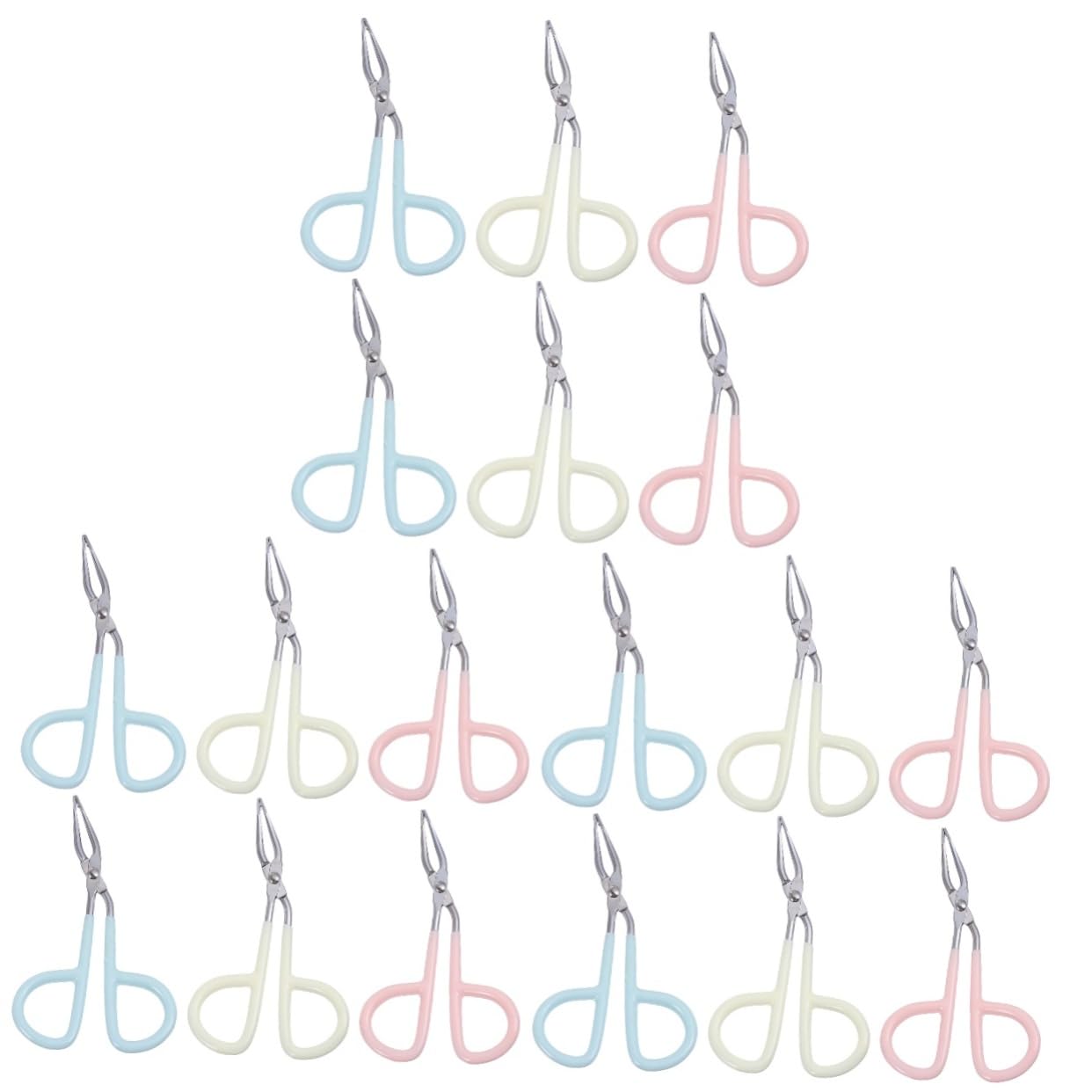 FRCOLOR 18 Pollici Pinzetta servirsi lookover pinzette per del viso pinzette per il trucco attrezzo Forbici pinzette per sopracciglia a forma di forbice pinzette piatte a punta dritta
