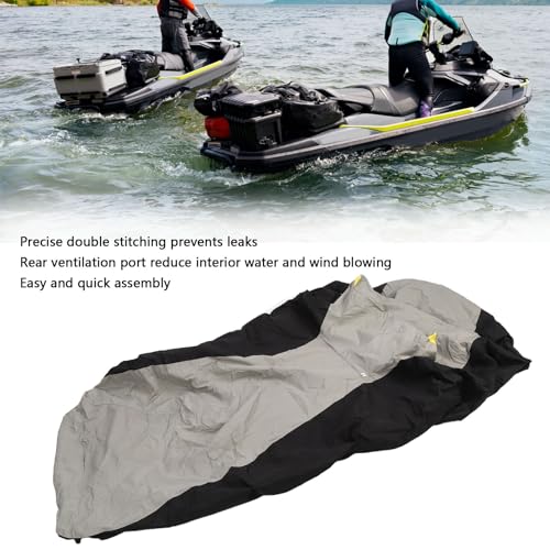 Miniatura 2 de Focket Funda Para Moto Acuática, Material Compuesto Resistente Al Agua Y Al Sol, Con Bandas Elásticas Ajustables Y Orificio De Ventilación, Para El Modelo Rxp300 Gtx300