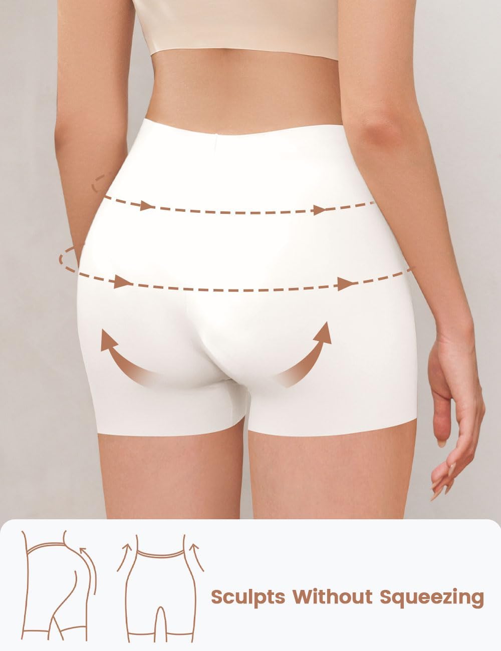 Womens Boyshort Panties Seamless Underwear High Waist Slip Shorts Tummy Control Briefs No Show Under Dress - Image 3