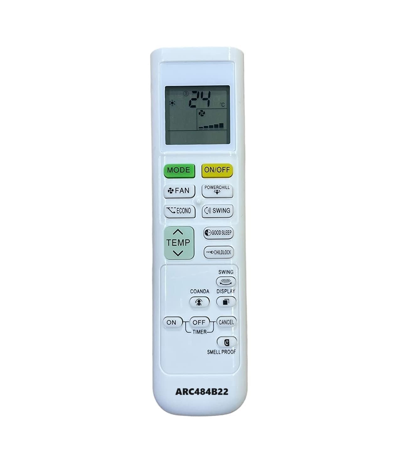 AC Remote Compatible for Daikin Split Ac Remote ARC484B22-image-25