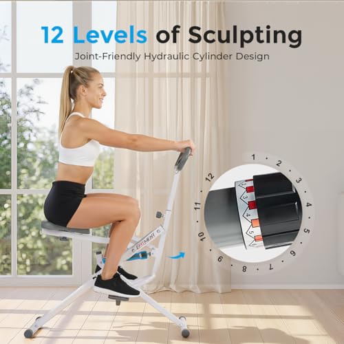 Image of EFITMENT Rower-Ride Squat Machine, Squat Assist Rower for Glutes and Thighs, Home Exercise Trainer Full Body Workout Machine for Women