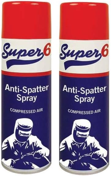 2 x Super 6 Solvent Free 300ml Anti-Spatter Welding Spray