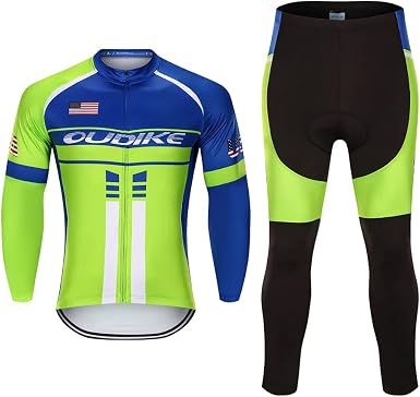 Amazon.com: Hombres de manga larga Ciclismo Jersey Sets Ciclismo ropa al  aire libre equitación trajes de secado rápido, XXL, Verde1 : Ropa, Zapatos  y Joyería