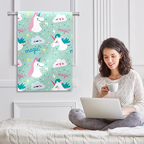 Drapeau de jardin licorne double face en polyester résistant pour décoration extérieure