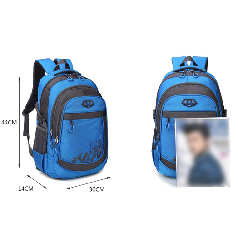 Mochila escolar Mochila para niños Niñas Adolescentes, primarios/secundarios/universitarios Estudiantes Satchel Book Tela Oxford impermeable Bolsa para portátil ligera (black)