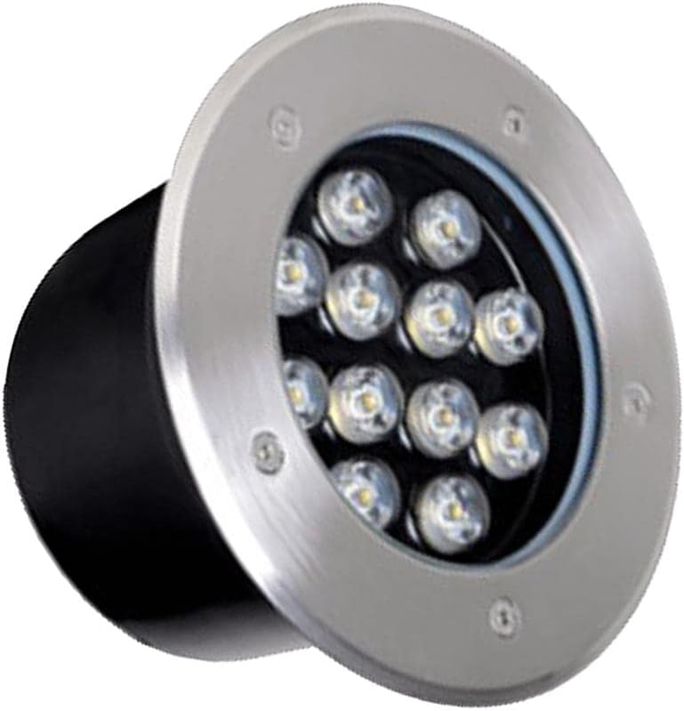 12 W Recessed Floor Lawn Lamp, Dual Use Floor Lamp, Garden Decor Light, White, 180 x 95 x 175 mm