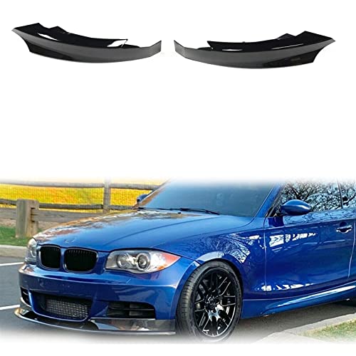 Spoiler avant noir brillant pour BMW Série 1 E82 E88 M Sport 2007-2013