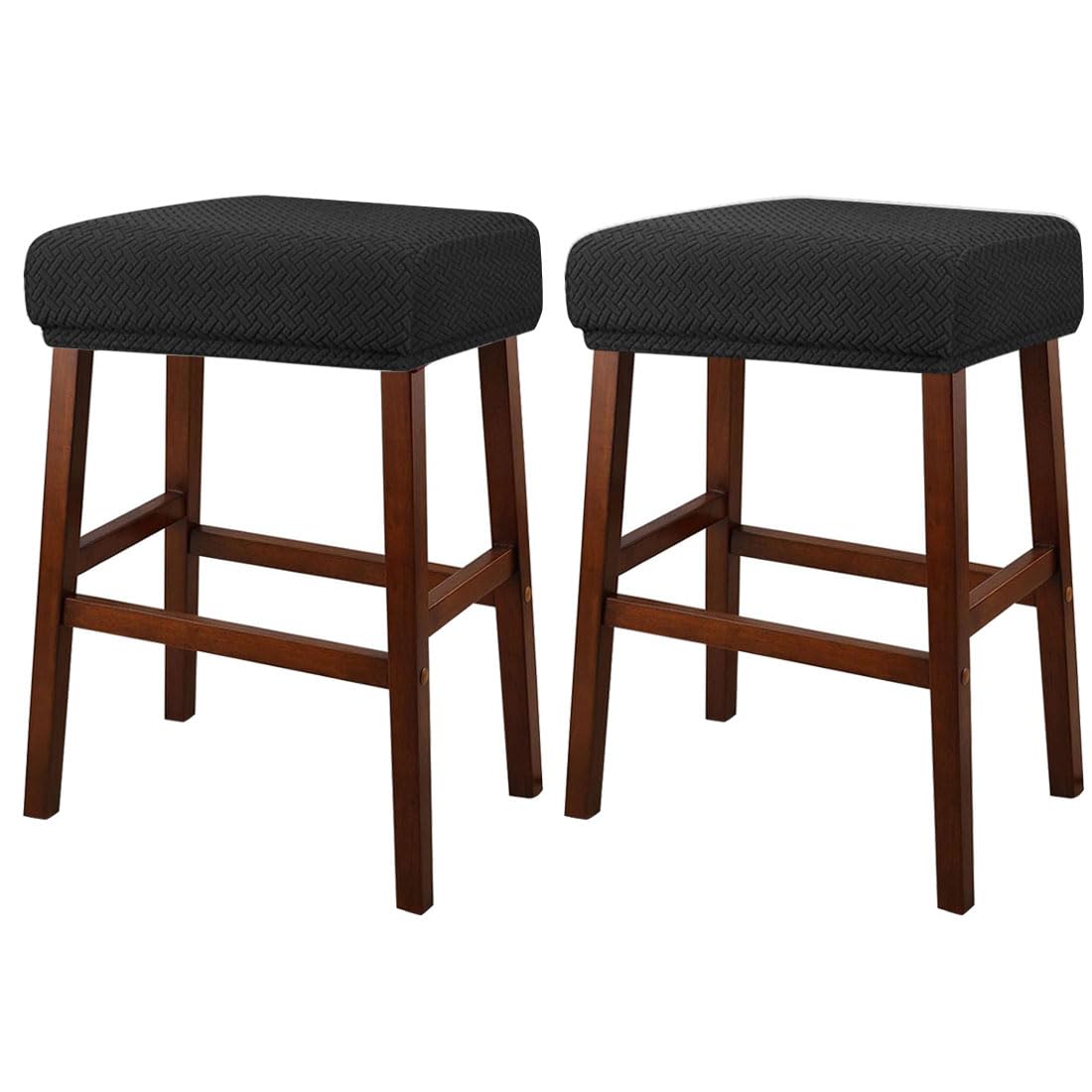 Barstool Cushions LXYUUM 2PCS Elastic Rectangle Bar Stool Covers