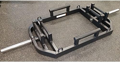 CFF Monster Hex Squat Deadlift Bar - 1500 lb Weight Capacity Tri Grip Deadlift Hex Bar; 2" Farmer Walk Grip Handles