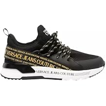 VERSACE JEANS COUTURE Womens Black Mesh Laceup Sneakers-EU41