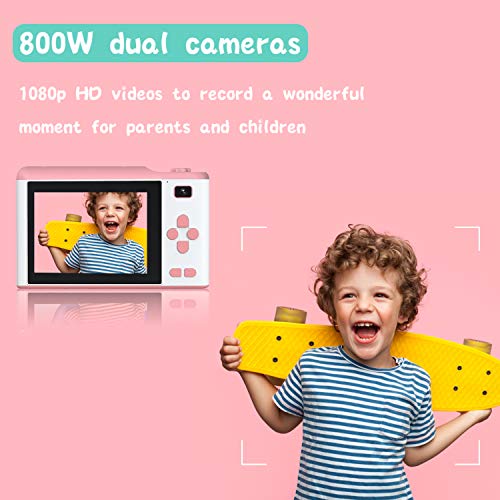 Iegeek Kids Camera,Kids Digital Camera 1080P 2.8 Inch Rechargeable Touch Screen Camera Toddler Toys Video Recorder Gifts For Kids 3-12 With 32G Memory Card #TOP2