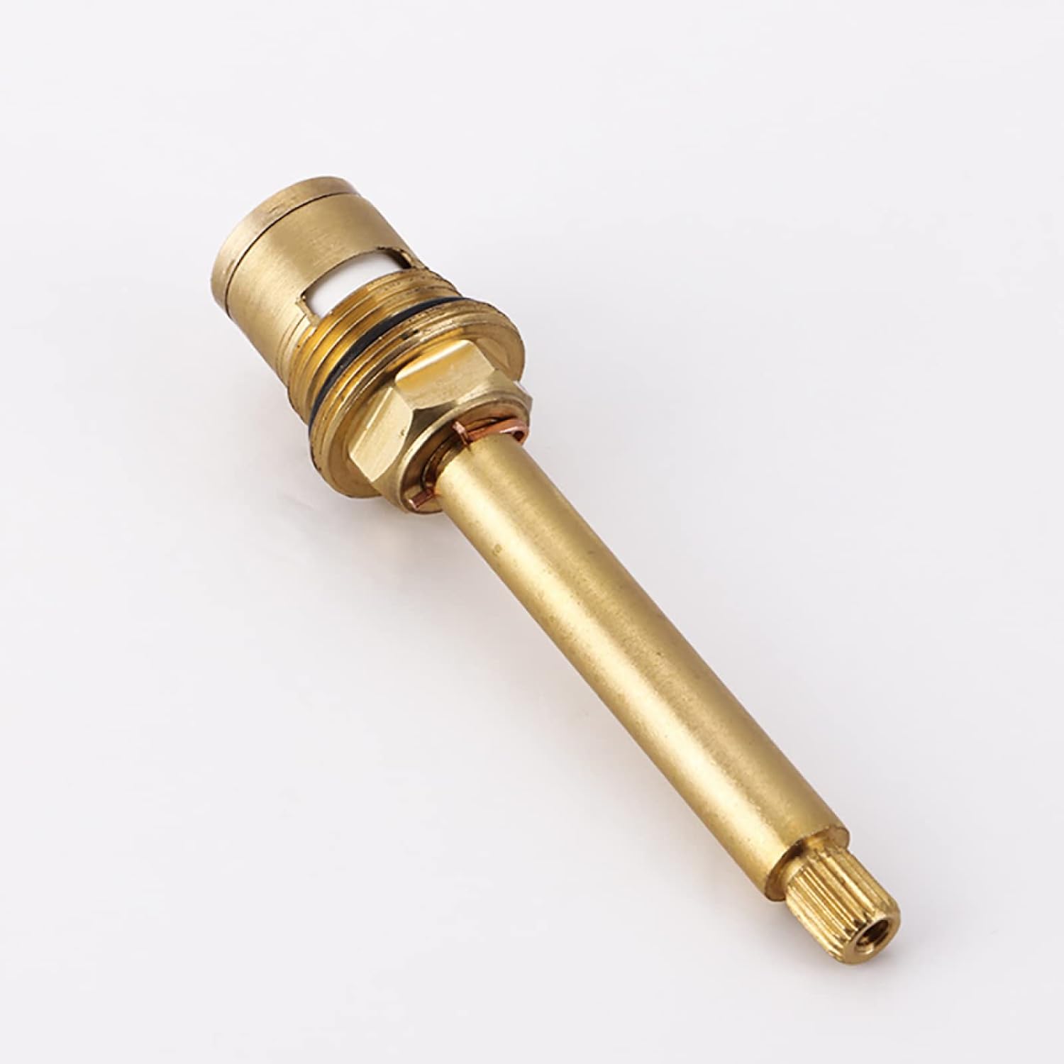 Faucet fittings Mix Tap Inner Cartridge Replacement, Tap Valves, Ceramic Stem Disc Cartridge Insert Gland Faucet Valve Quarter Turn 1/2" Brass Ceramic Tap Valves for Bathroom Kitchen Tap,Re