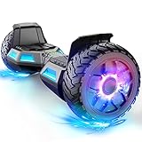 LIEAGLE Hoverboard for Kids Ages 6-12, 8.5'' Two Wheel All Terrain Hoverboards with Bluetooth Speake