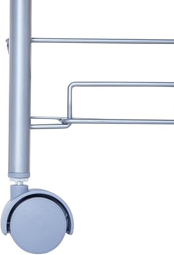 Miniatura 4 de Carrito con ruedas de 4 niveles multifuncional, carrito de almacenamiento de malla, estante de escalera de panal de abeja, estante extraíble para