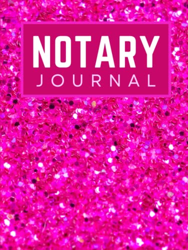 Hardcover Notary Journal: 8.5x11 Large Notarial Logbook / With 200 Numbered Pages - Two Records Logs Per Page / 400 Records / Modern Hot Pink Faux ... Pattern / Ledger Book Gift For Signing Agents