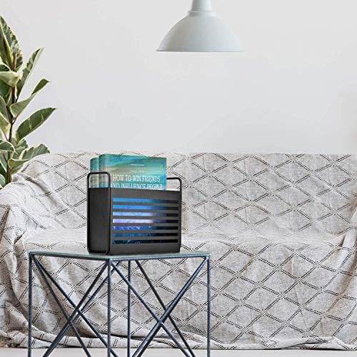 Magazine Rack, Magazine File Holder Mail Organizer Folder Organiser Bin for Magazines, Books, Newspapers, Tablets in Home, Office, Black