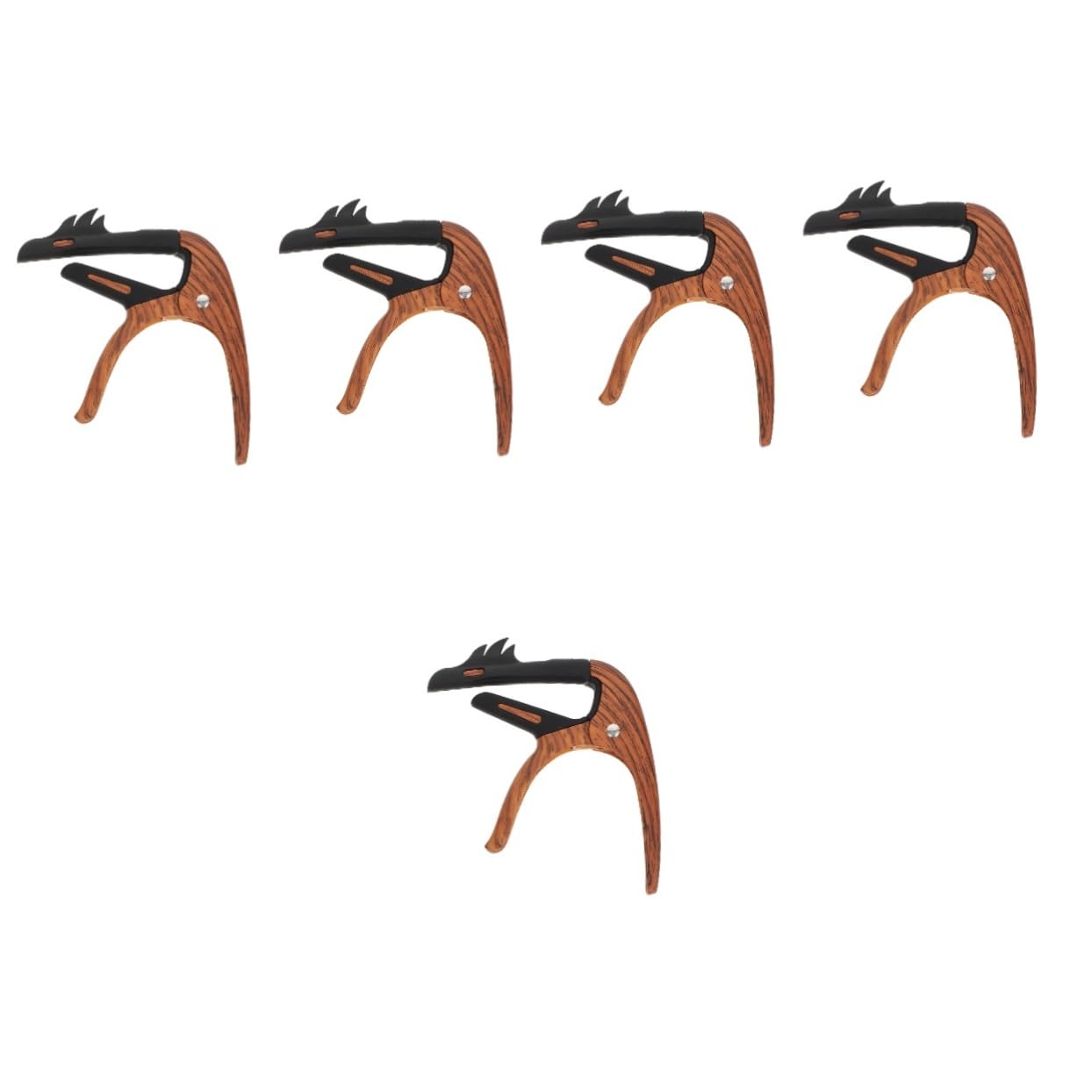 Toyvian 5 Piezas cejilla de guitarra cejillas de guitarra electrica partes de guitarra profesional bajo guitarras abrazadera de capo de guitarra clip de tono modificado portátil Componente