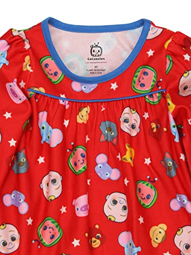 Cocomelon K219775CM Infant And Toddler Girls Flannel Granny Gown Nightgown Pajamas thumb #4