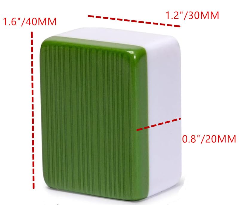 Set profesional de Mahjong con 144 fichas de melamina miniatura 5