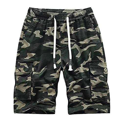 Short de jogging homme en coton avec poches zippées pour running d'été