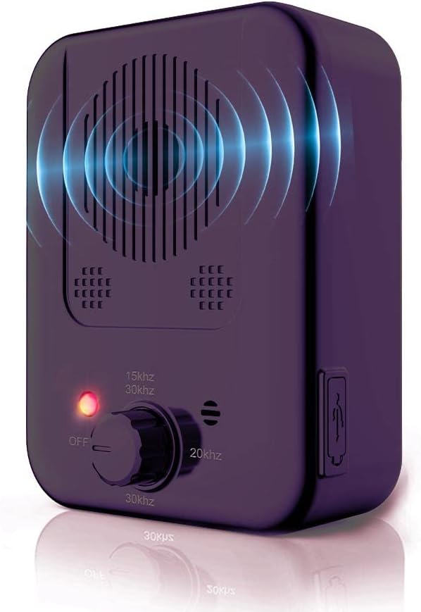 CHNLML Dog Barking Control Devices,3 Frequency Sonic Bark Deterrents ,Rechargeable Anti Barking Device 30Ft Dog Barking Deterrent Ultrasonic Dog Barking Deterrent Stop Bark Box, Black77